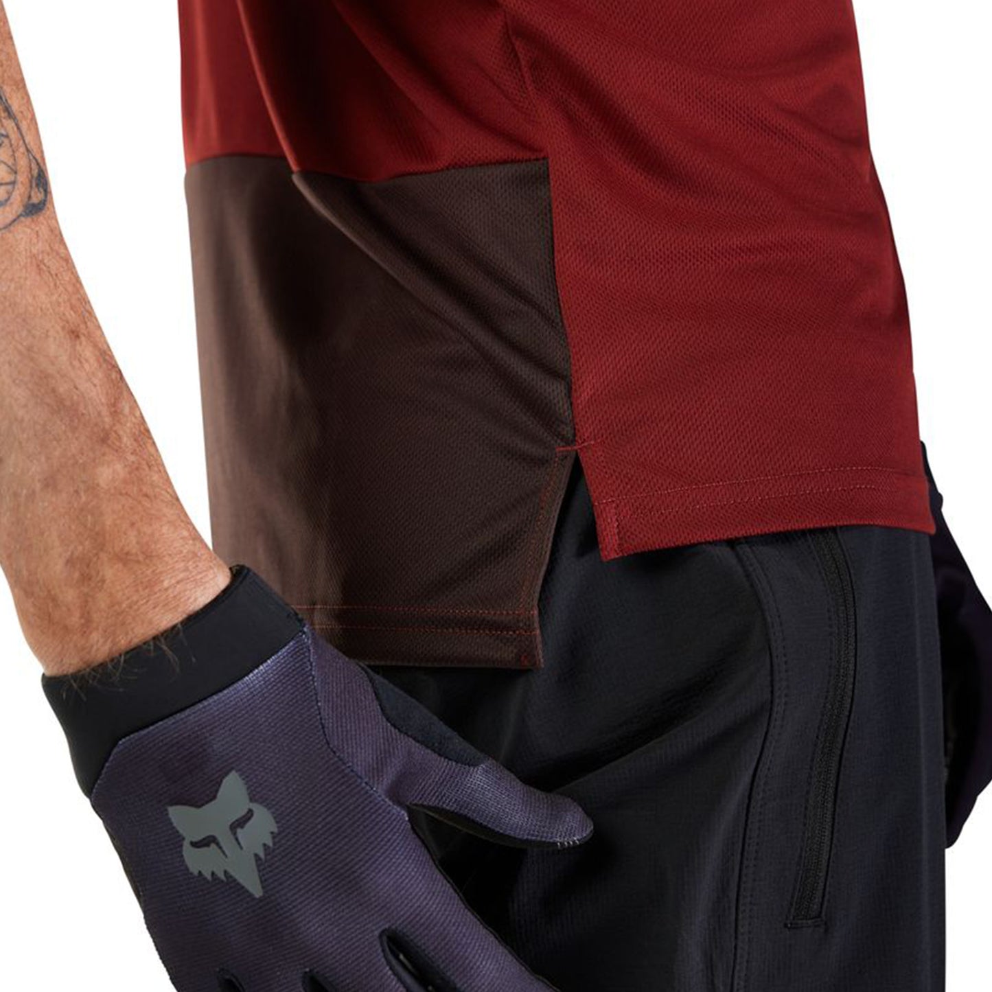 FOX Ranger Short Sleeve Jersey - S - Wordmark Rust - Image 5