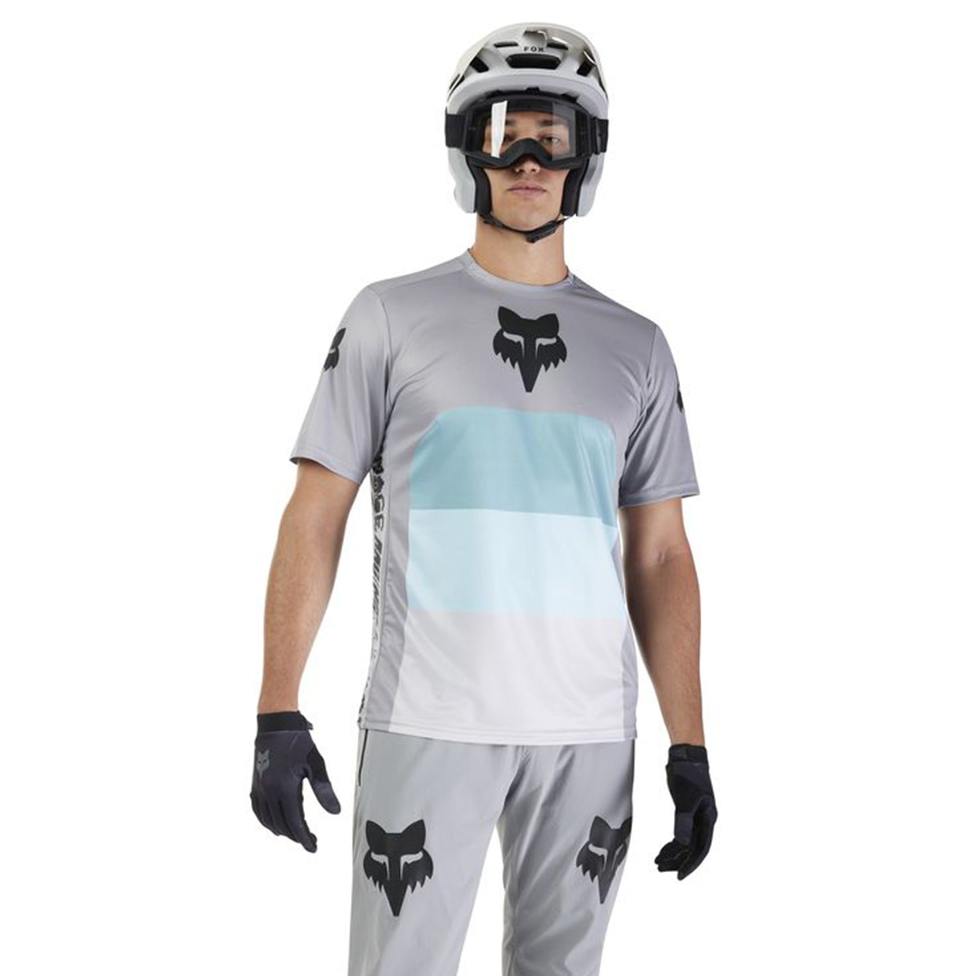Fox Ranger Short Sleeve Jersey - XL - Grid Steel Grey - Image 3