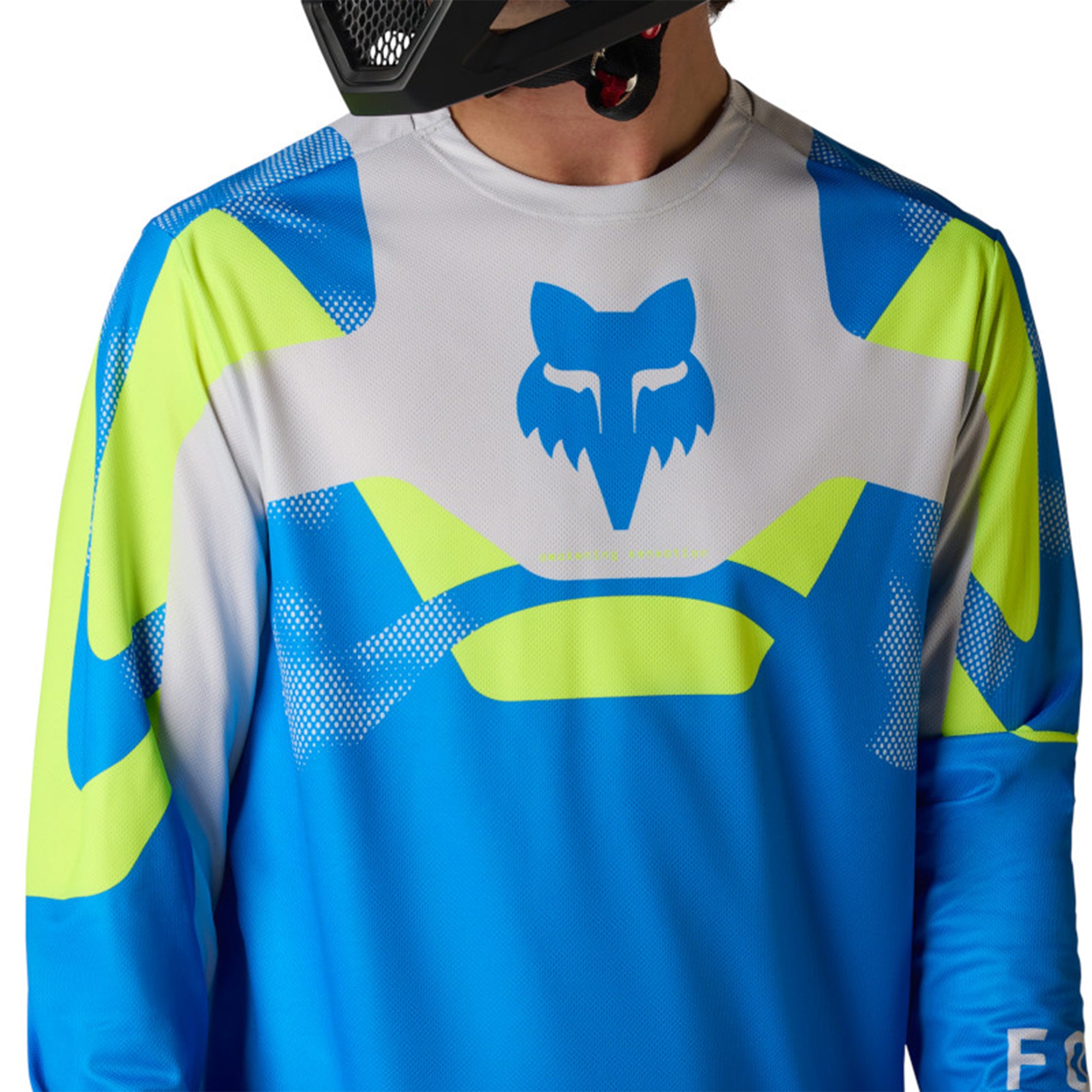 Fox Ranger Tactile Long Sleeve Jersey - L - Blue Jewel - Image 5