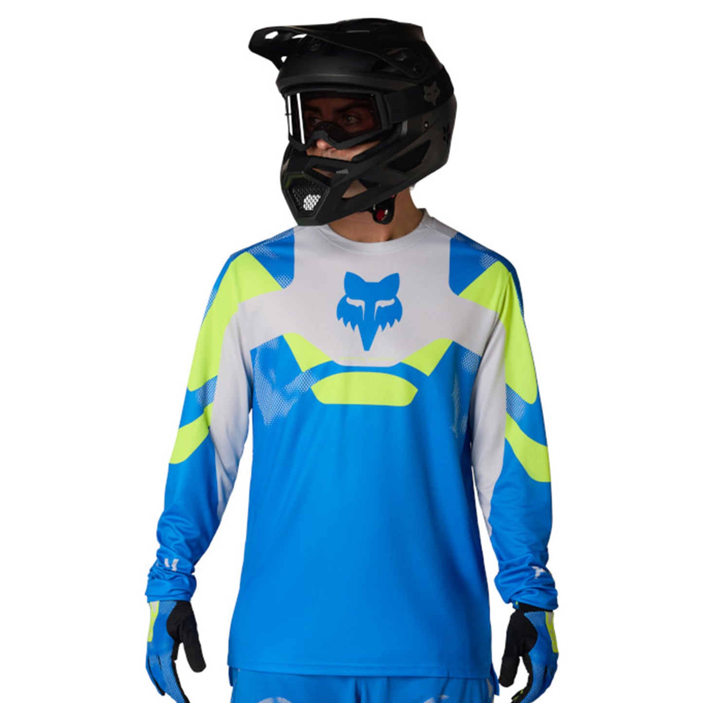 Fox Ranger Tactile Long Sleeve Jersey - XL - Blue Jewel - Image 3