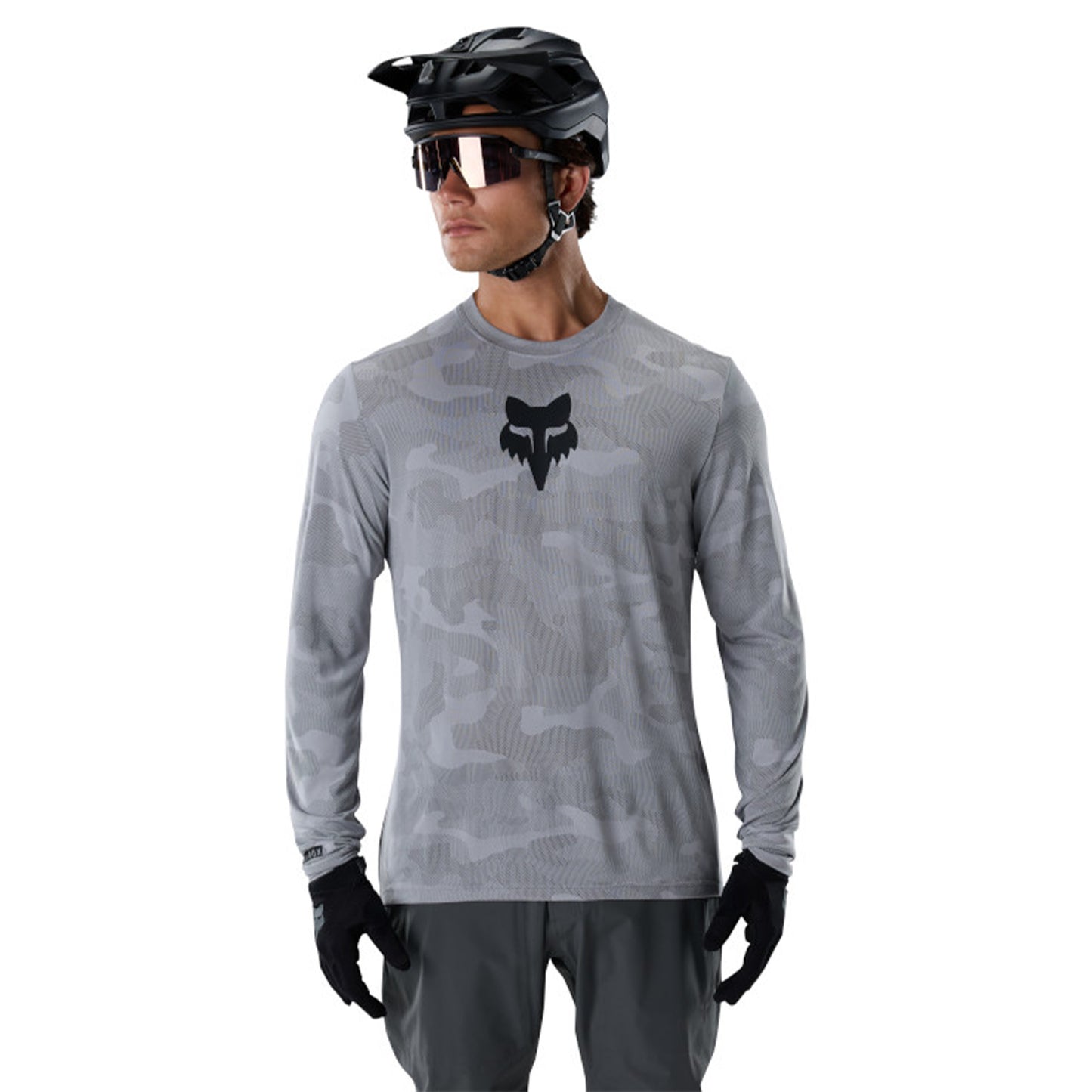 Fox Ranger Tru Dri Long Sleeve Jersey - S - Print Purple - Image 3