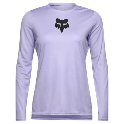 FOX Ranger Women's Long Sleeve Jersey - L - FOX Head Lilac - Image 1