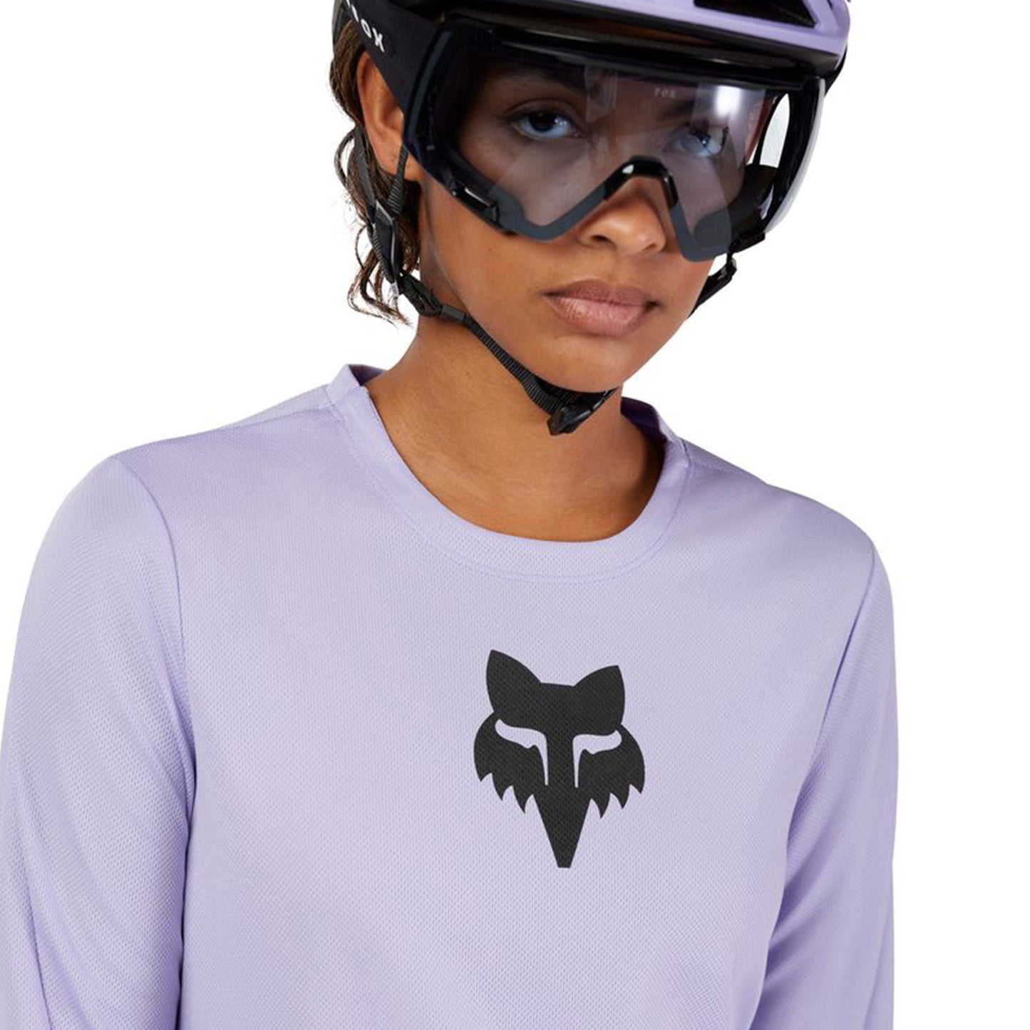 FOX Ranger Women's Long Sleeve Jersey - L - FOX Head Lilac - Image 5