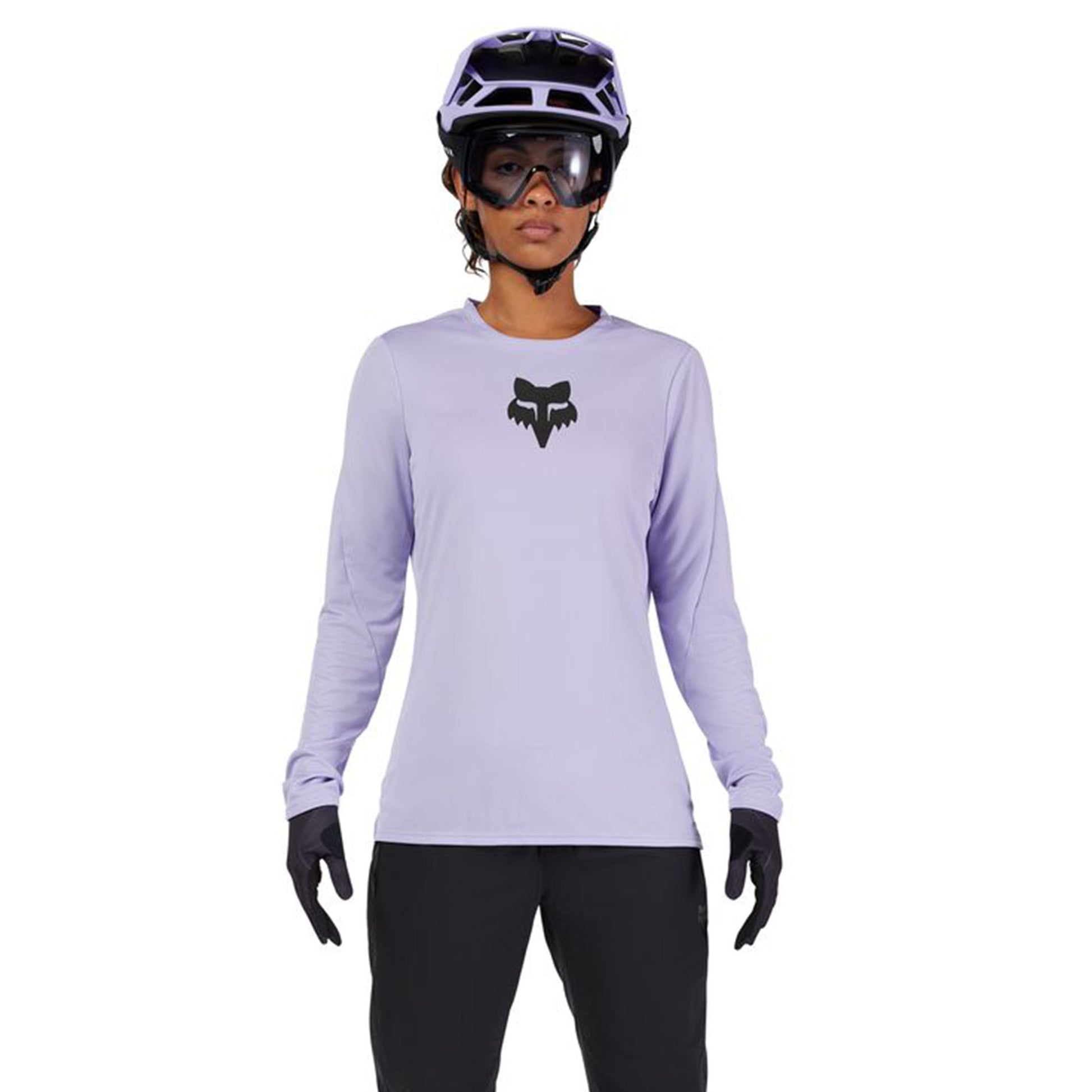 FOX Ranger Women's Long Sleeve Jersey - S - FOX Head Lilac - Image 3