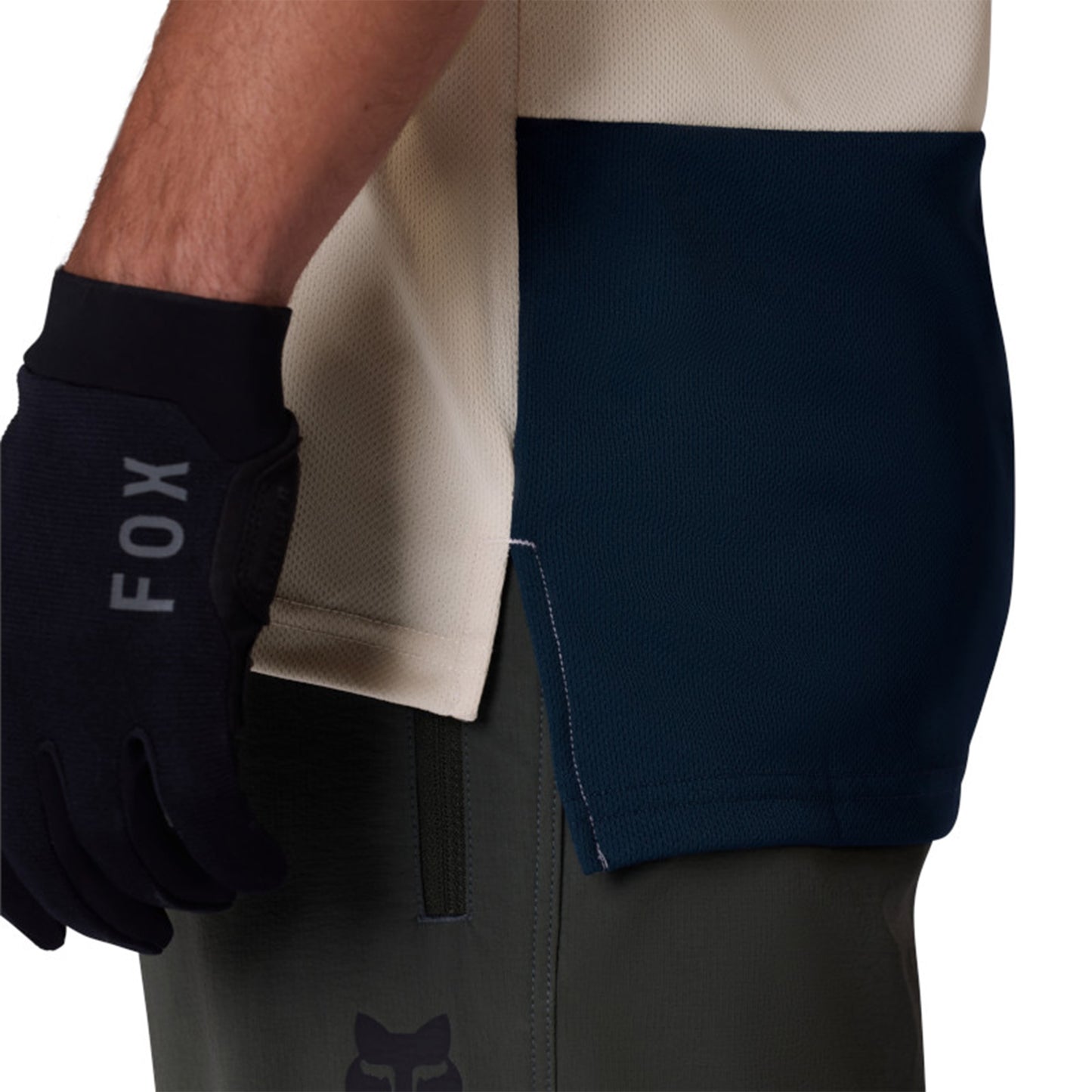 Fox Ranger Wordmark Short Sleeve Jersey - M - Charcoal - Image 4
