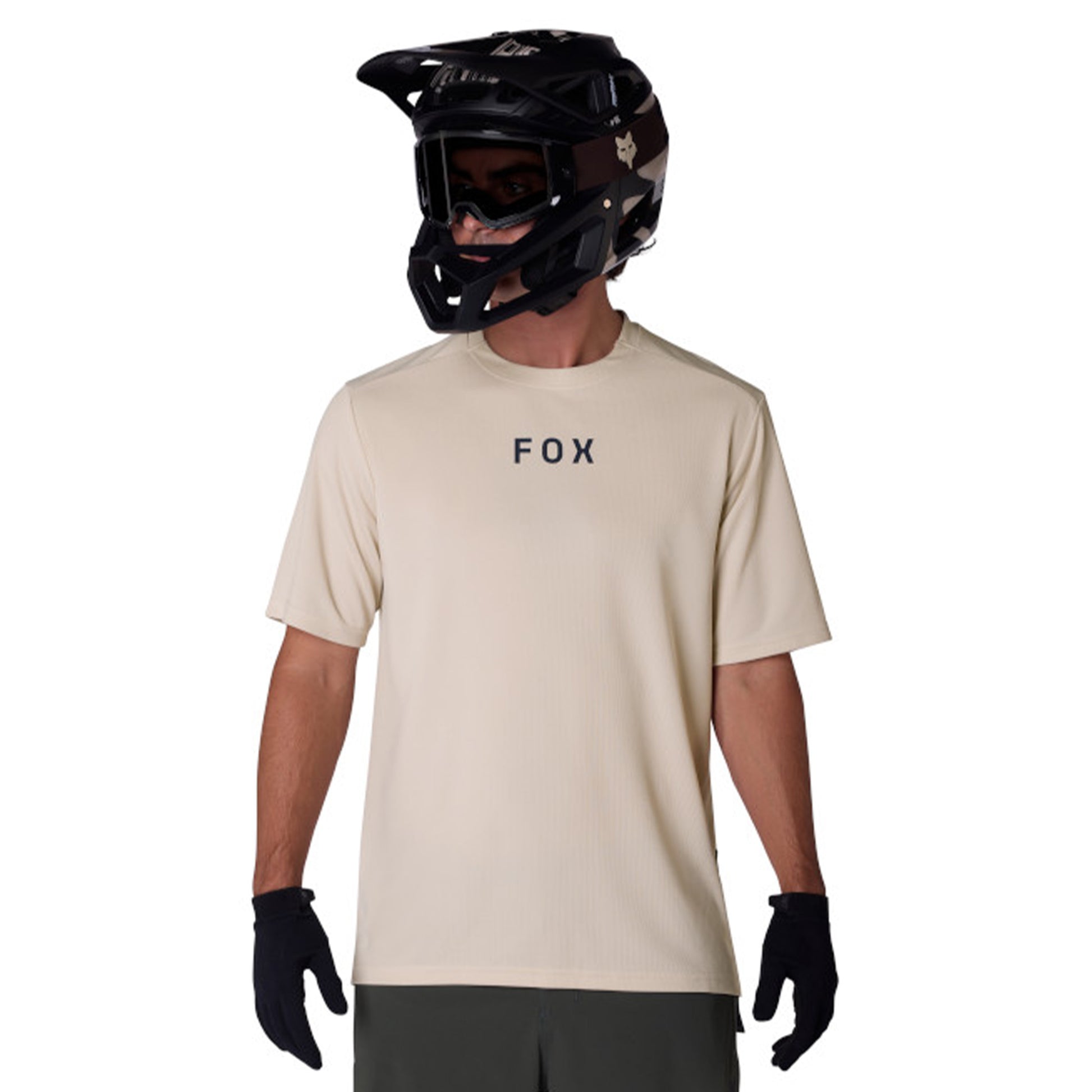 Fox Ranger Wordmark Short Sleeve Jersey - M - Charcoal - Image 5