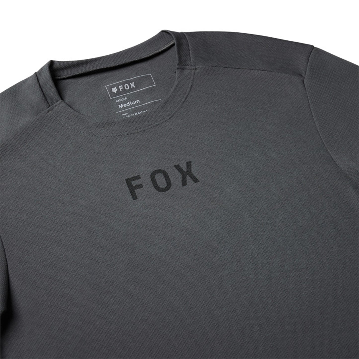 Fox Ranger Wordmark Short Sleeve Jersey - M - Dark Shadow - Image 3