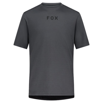 Fox Ranger Wordmark Short Sleeve Jersey - S - Dark Shadow - Image 1