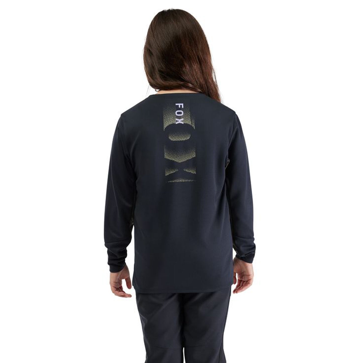 Fox Ranger Youth Defend Long Sleeve Jersey - S - Park Black - Image 4