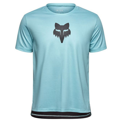Fox Ranger Youth Defend Short Sleeve Jersey - L - FOX Head Vintage Wash - Image 1