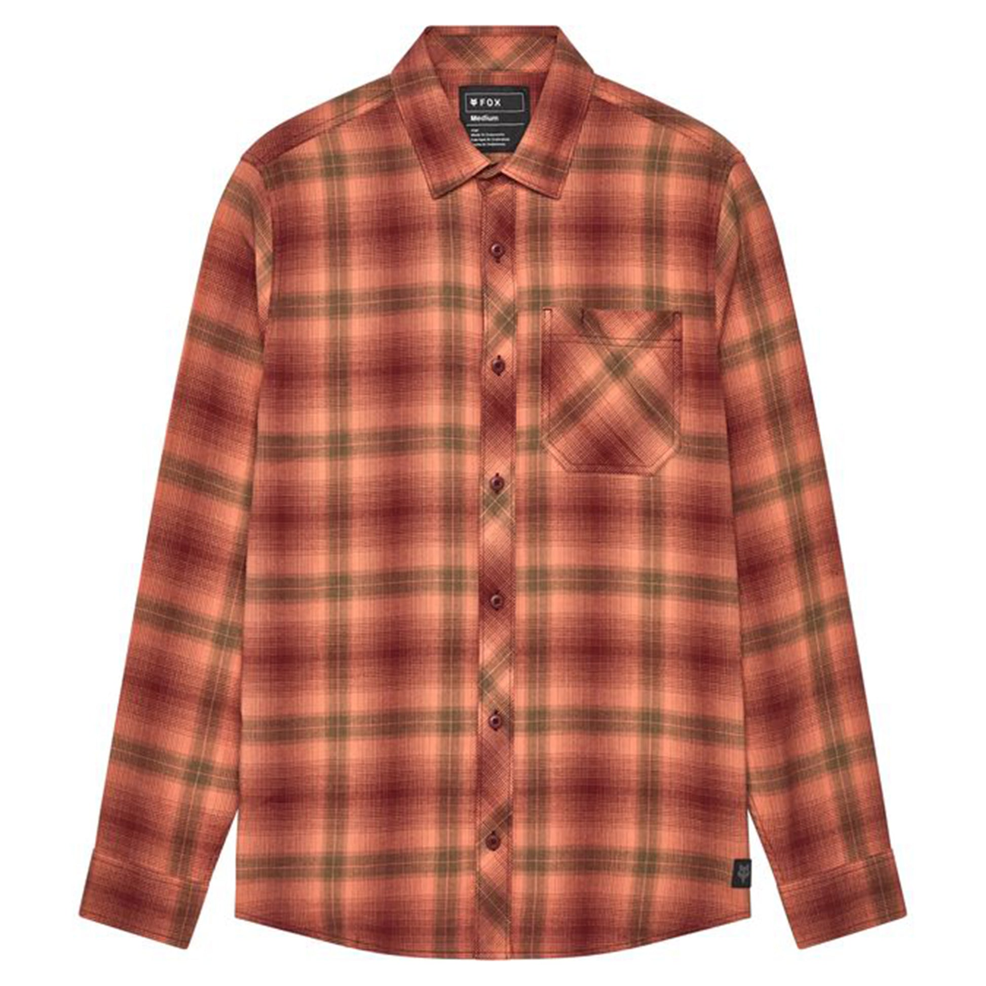 FOX Survivalist Stretch Flannel - M - Rust - Image 1