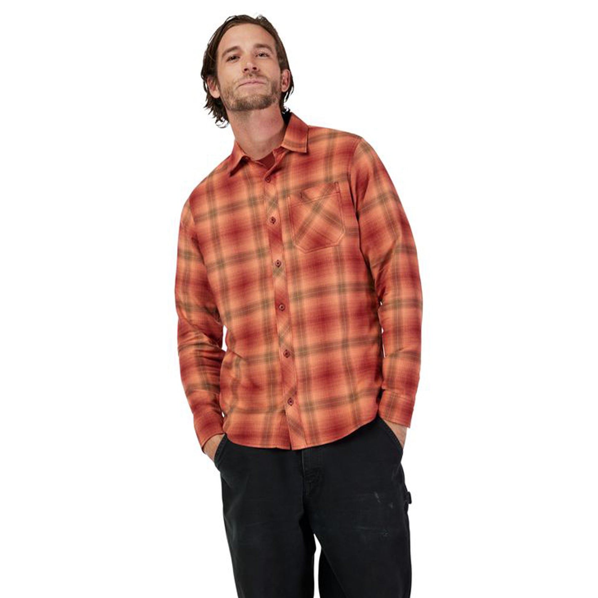 FOX Survivalist Stretch Flannel - S - Rust - Image 3