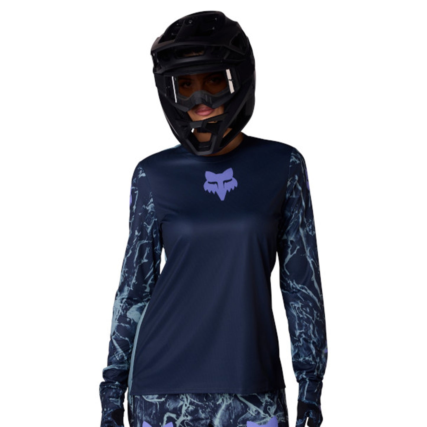 Fox Women's Ranger Image Feel Long Sleeve Jersey - M - Arctic Blue - Image 3