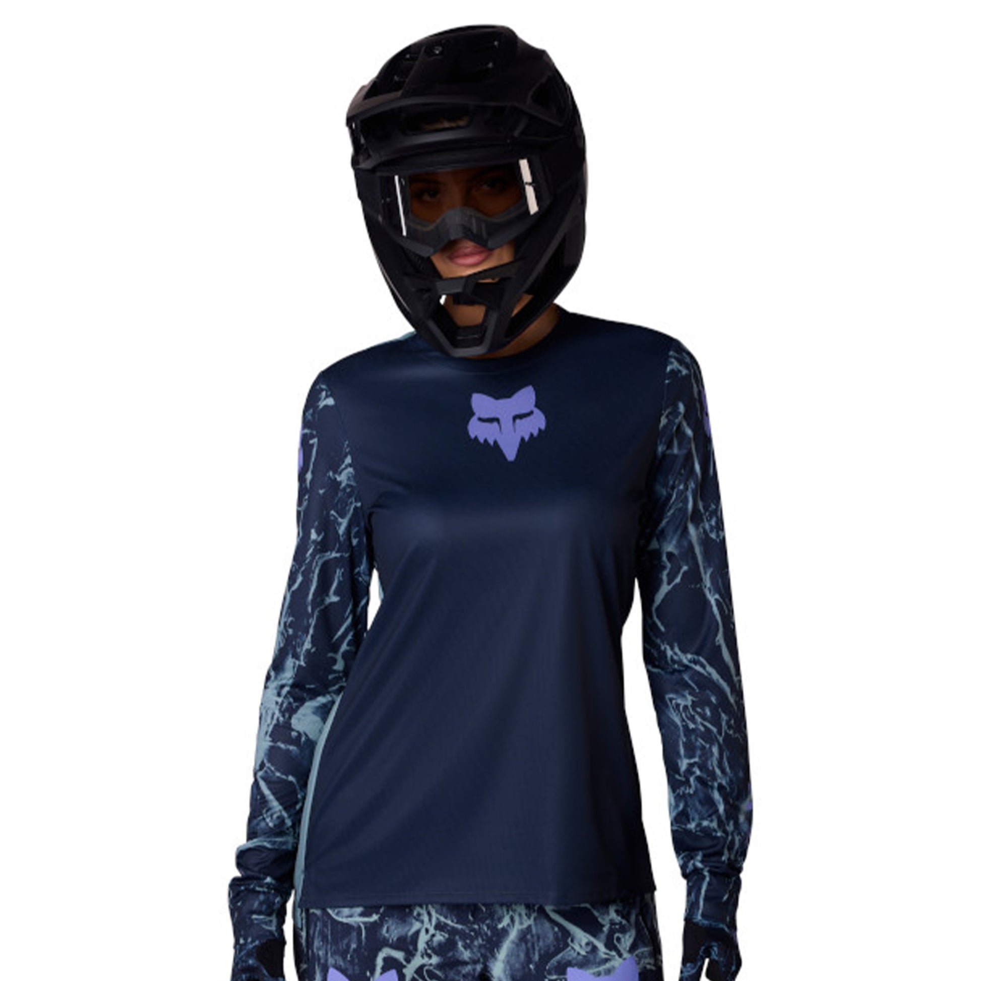 Fox Women's Ranger Image Feel Long Sleeve Jersey - M - Arctic Blue - Image 3