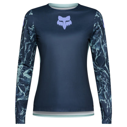 Fox Women's Ranger Image Feel Long Sleeve Jersey - XS - Arctic Blue - Image 1
