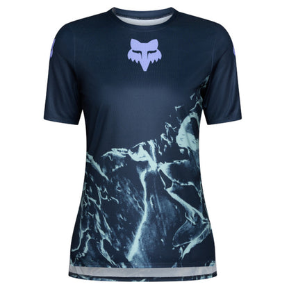 Fox Women's Ranger Image Feel Short Sleeve Jersey - L - Arctic Blue - Image 1