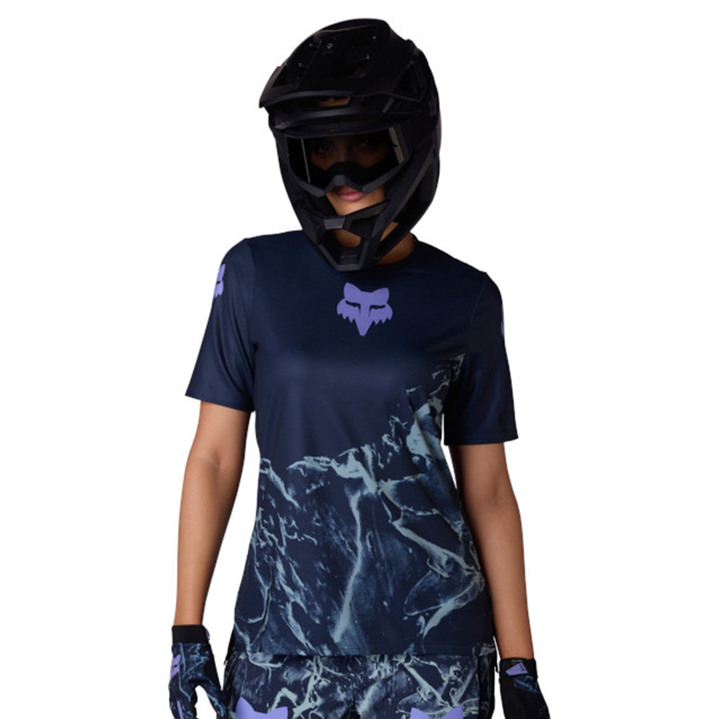 Fox Women's Ranger Image Feel Short Sleeve Jersey - S - Arctic Blue - Image 3