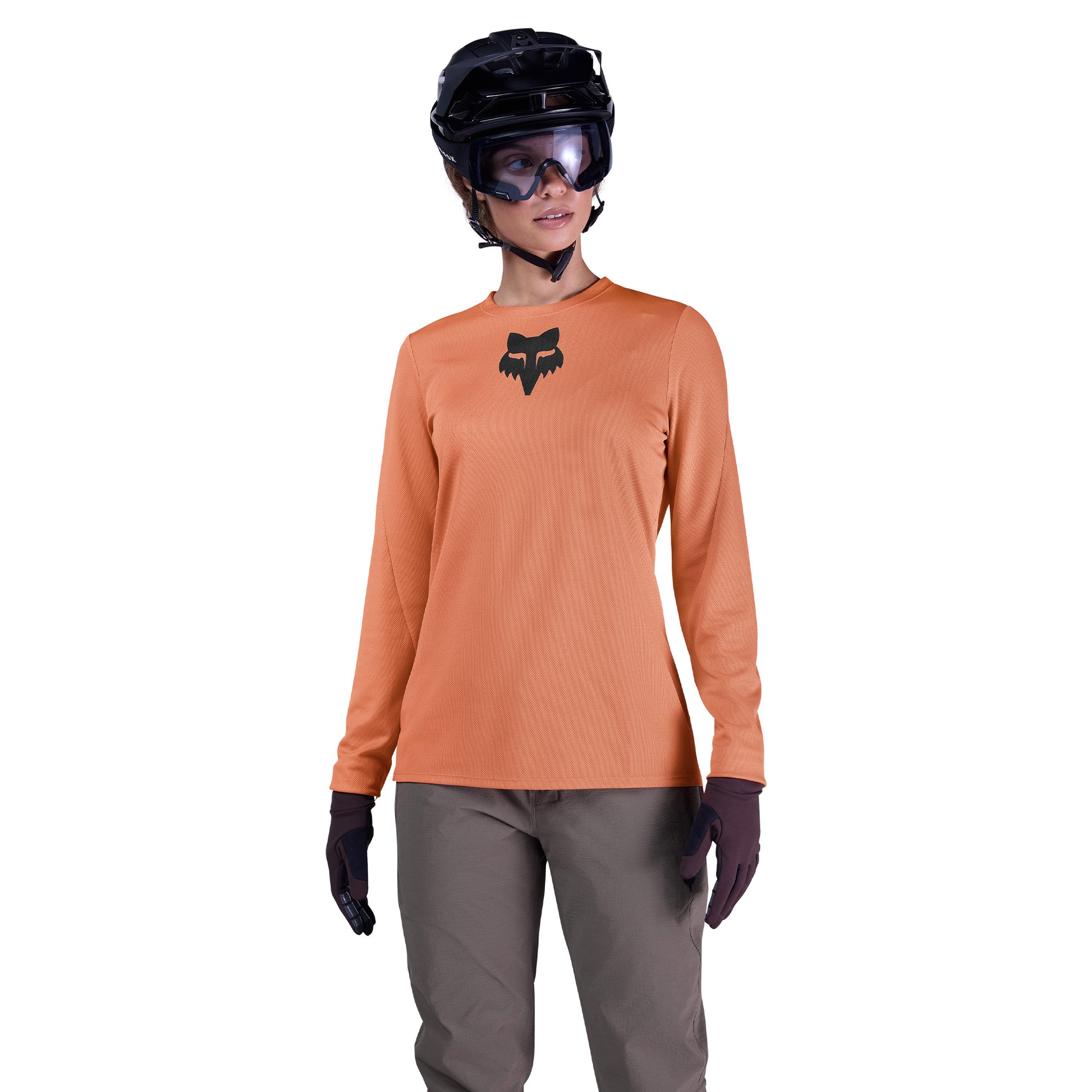 FOX Women's Ranger Long Sleeve Jersey - M - Coral - Image 3
