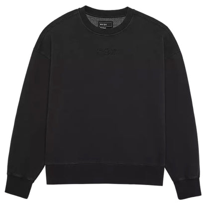 FOX Wordmark Oversized Fleece Crew - M - Black - Image 1