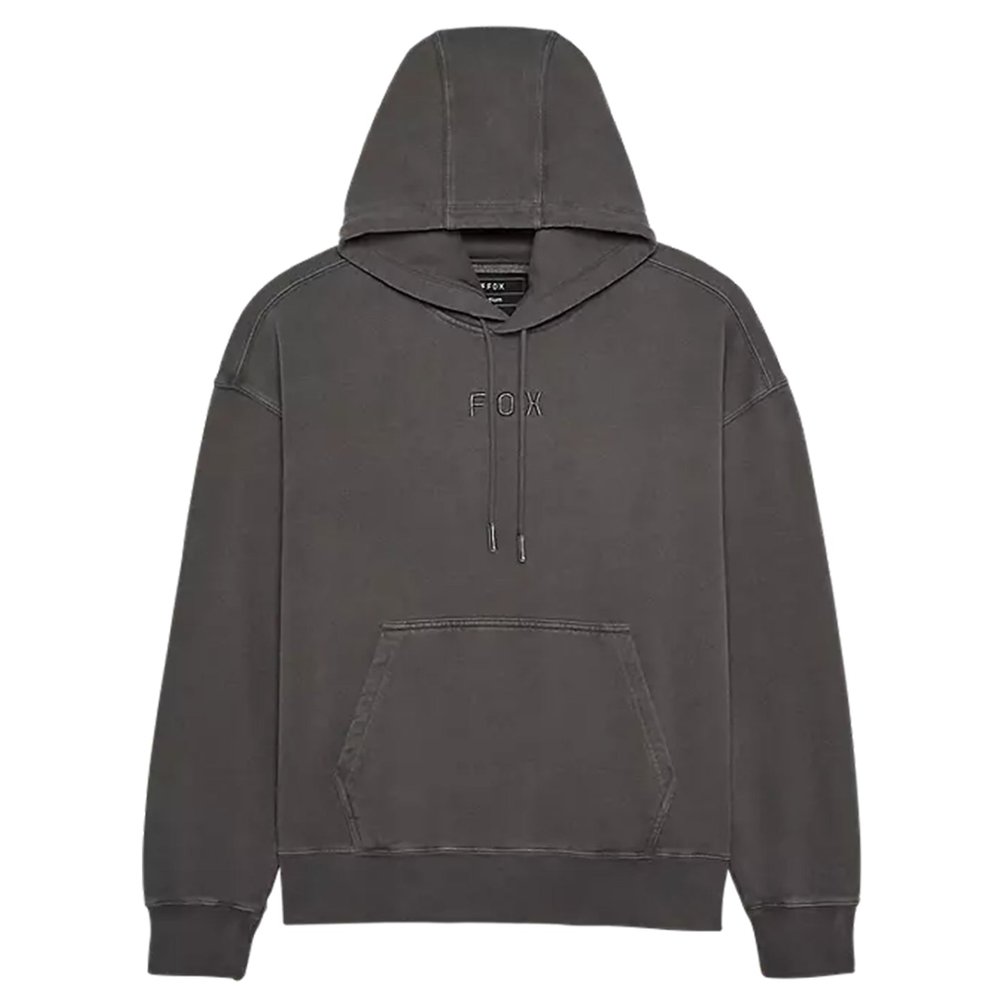 FOX Wordmark Oversized Pull Over Fleece - L - Pewter - Image 1