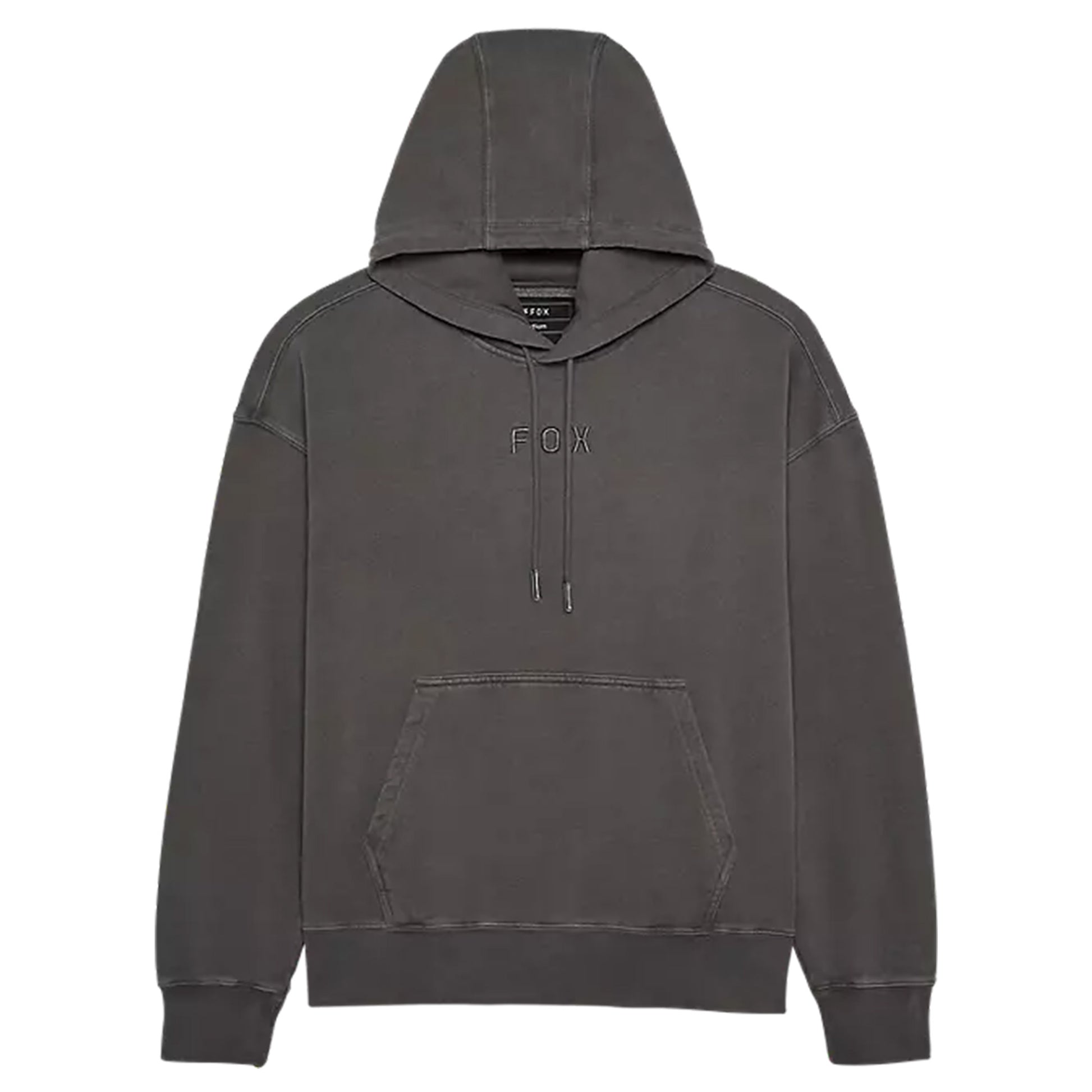 FOX Wordmark Oversized Pull Over Fleece - M - Pewter - Image 1