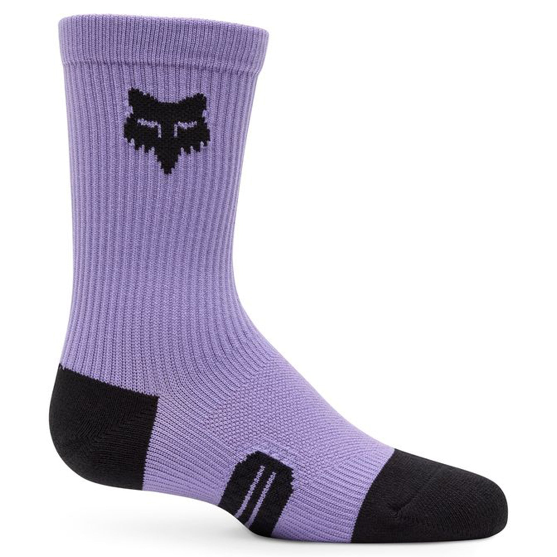 Fox Youth 6" Ranger Crew Socks - L - Lilac - Image 1