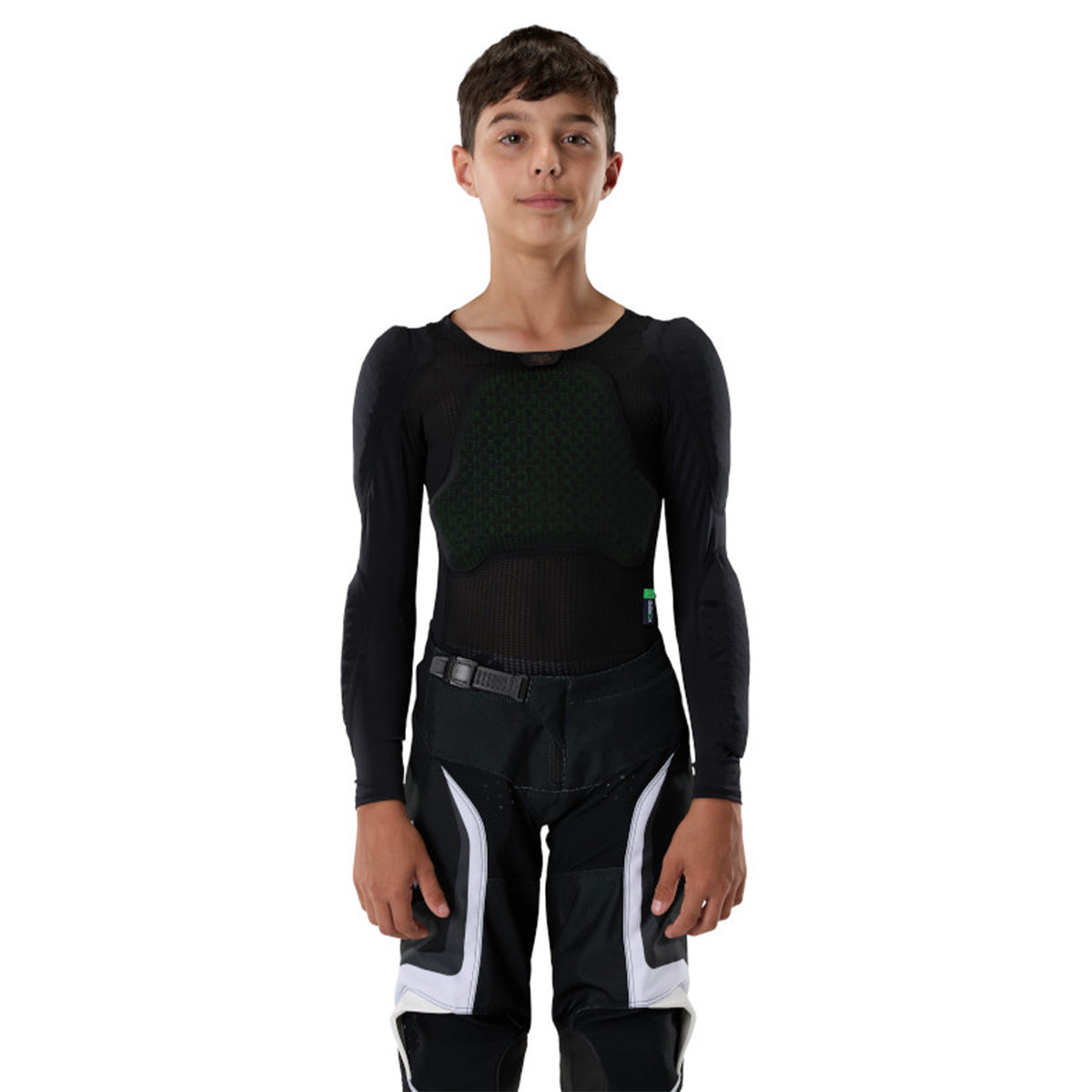 Fox Youth Baseframe Pro Long Sleeve Upper Body Protector - M - Black - Image 3