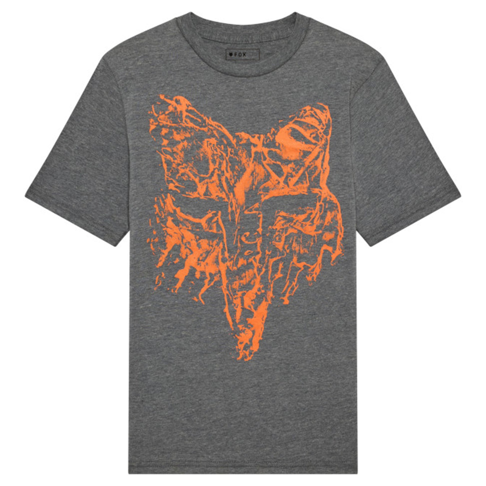 Fox Youth Image Print HD Short Sleeve Tee - M - Heather Dark Grey - Image 1
