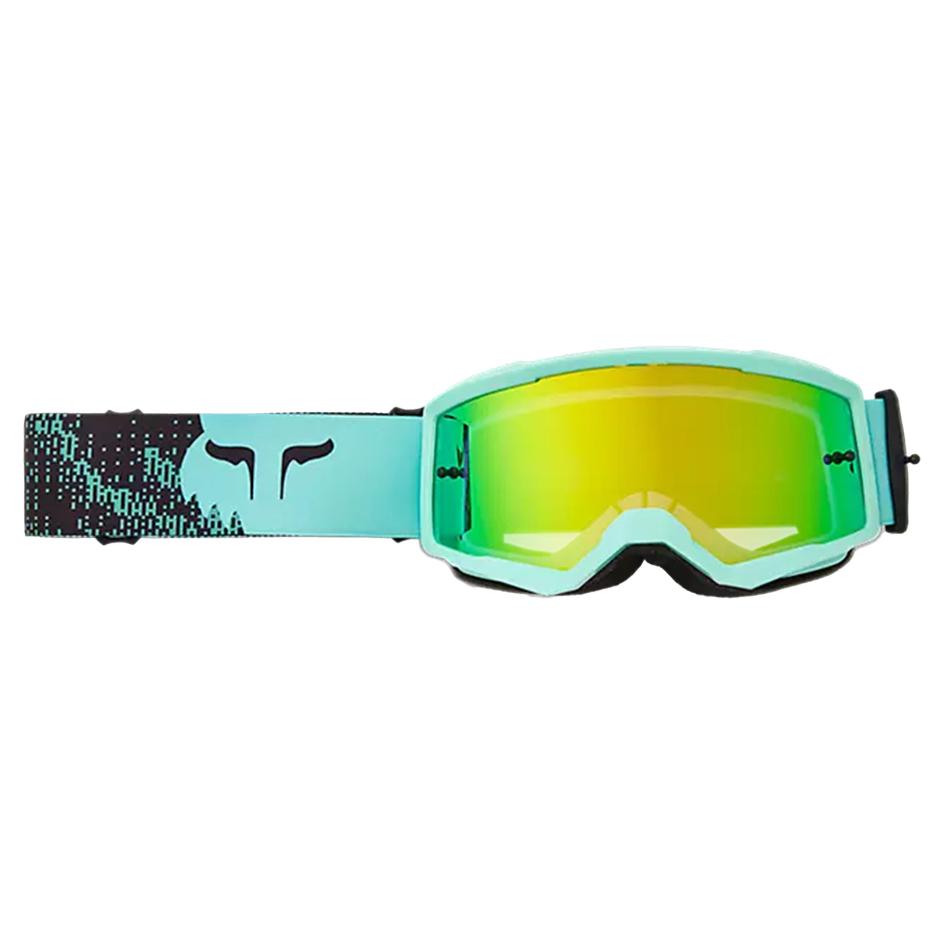 FOX Youth Main Kairos Spark Goggles - One Size Fits Most - Turquoise - Spark Mirror Lens - Image 1