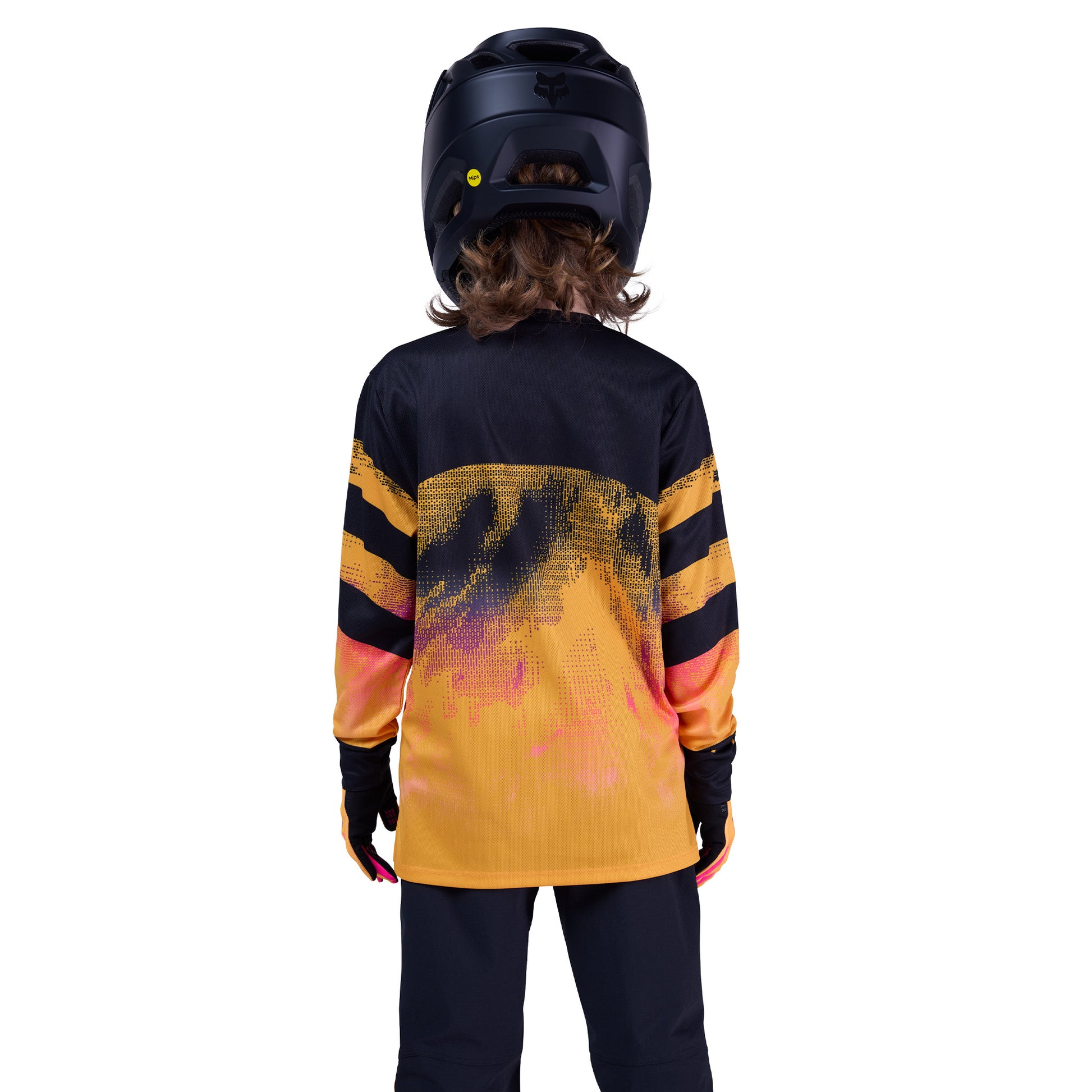 FOX Youth Ranger Long Sleeve Kairos Jersey - L - Tangerine - Image 6
