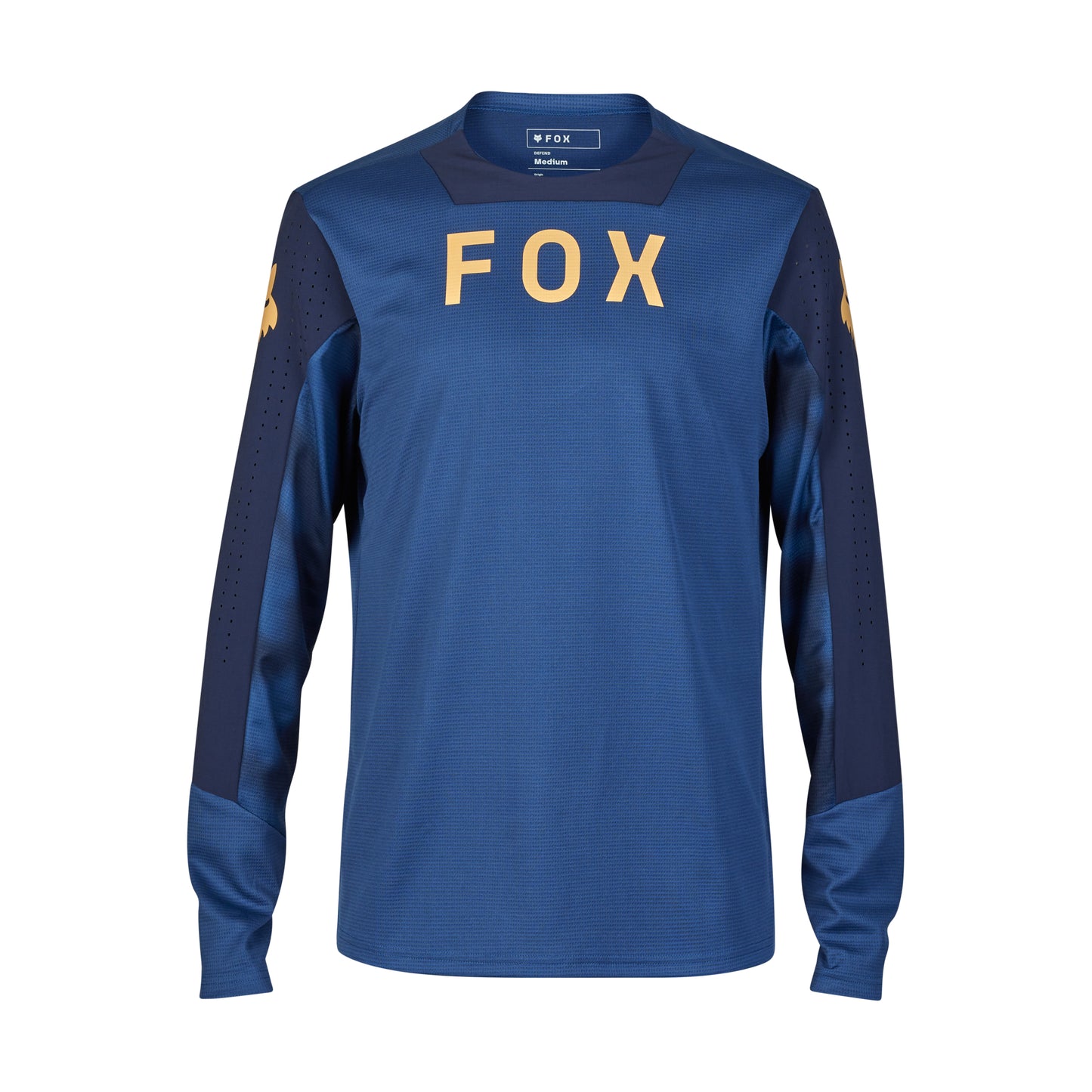 Fox Defend Race Long Sleeve Jersey - L - Indigo - Image 1