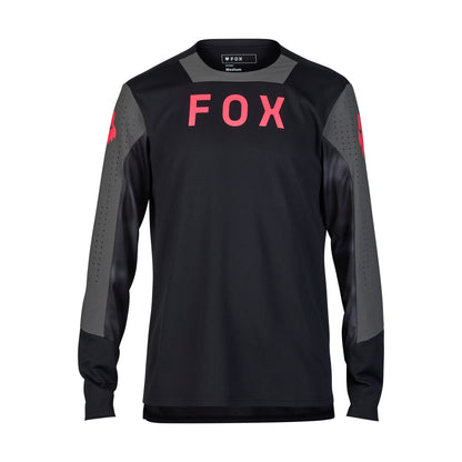 Fox Defend Race Long Sleeve Jersey - S - Black - Image 1