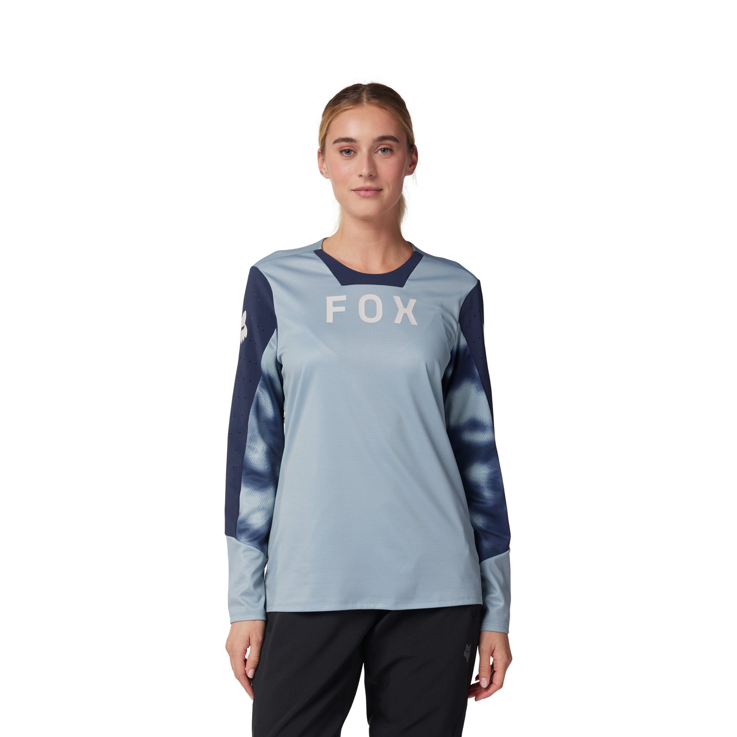 Fox Defend Race Women's Long Sleeve Jersey - M - Gunmetal - Image 3