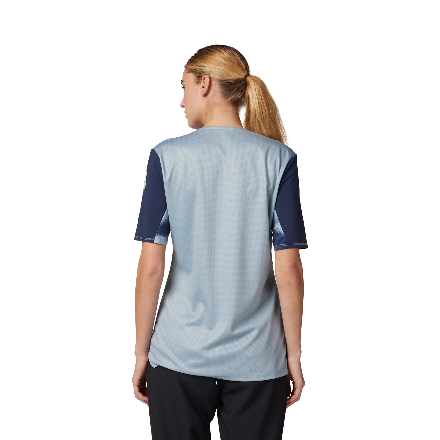Fox Defend Race Women's Short Sleeve Jersey - Women's XL - Gunmetal - Image 4