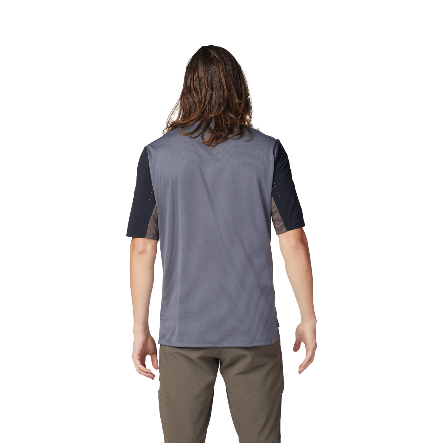 Fox Defend Short Sleeve Jersey - L - Graphite - Image 4