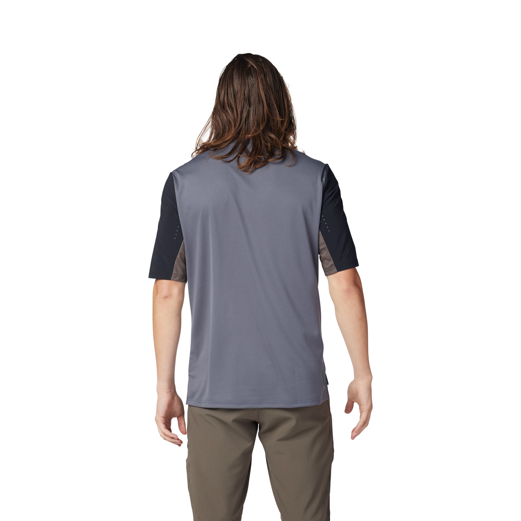 Fox Defend Short Sleeve Jersey - L - Graphite - Image 4