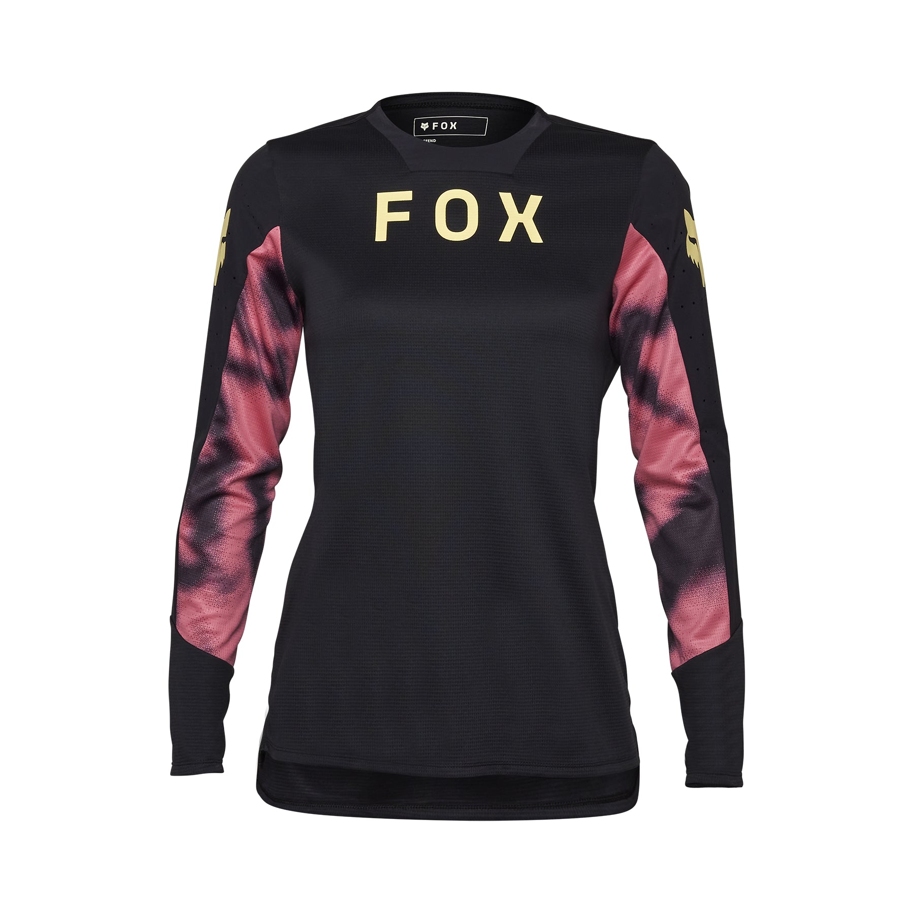 Fox Defend Taunt Women's Long Sleeve Jersey - Women's M - Black - Image 1