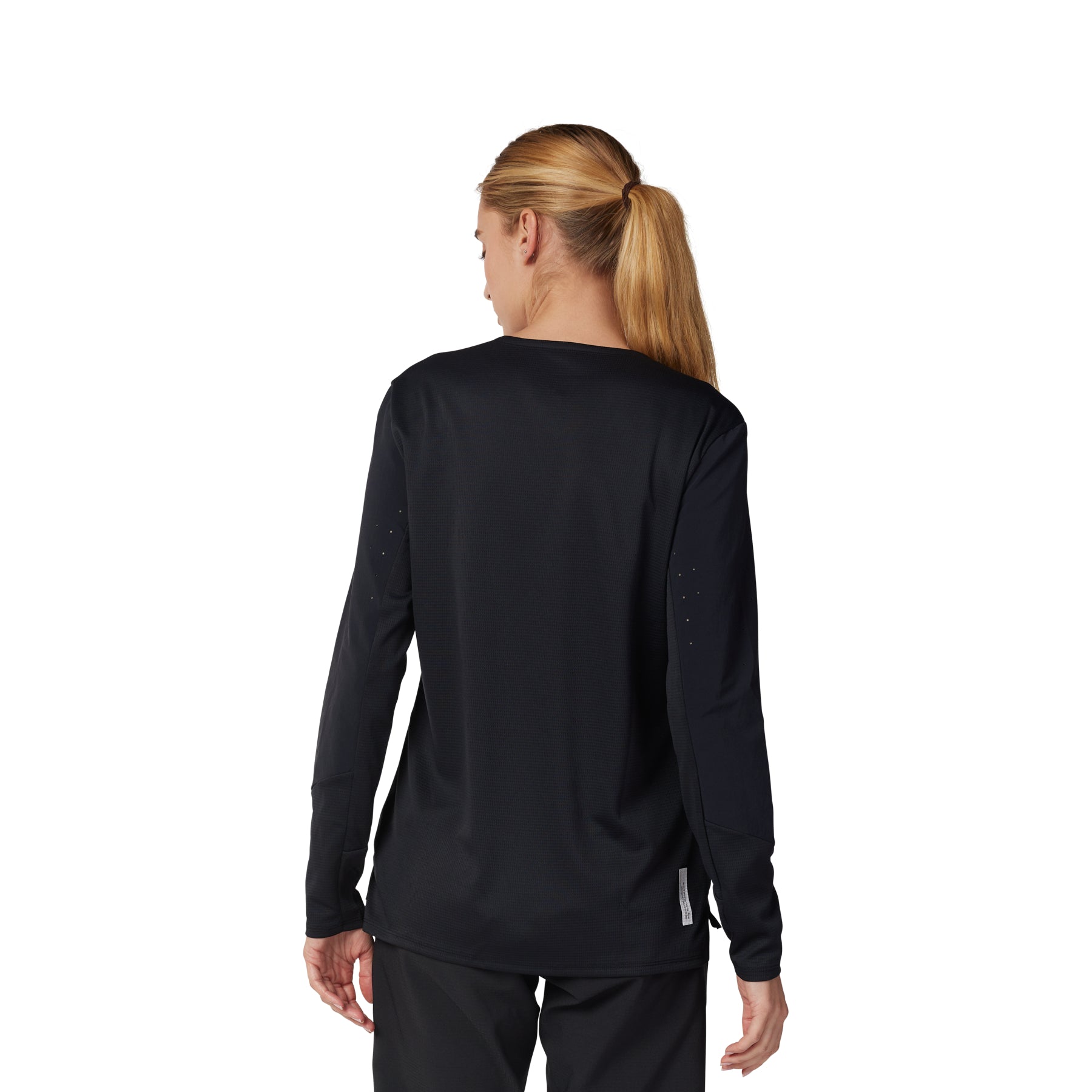 Fox Defend Women's Long Sleeve Jersey - Women's S - Black - Image 4