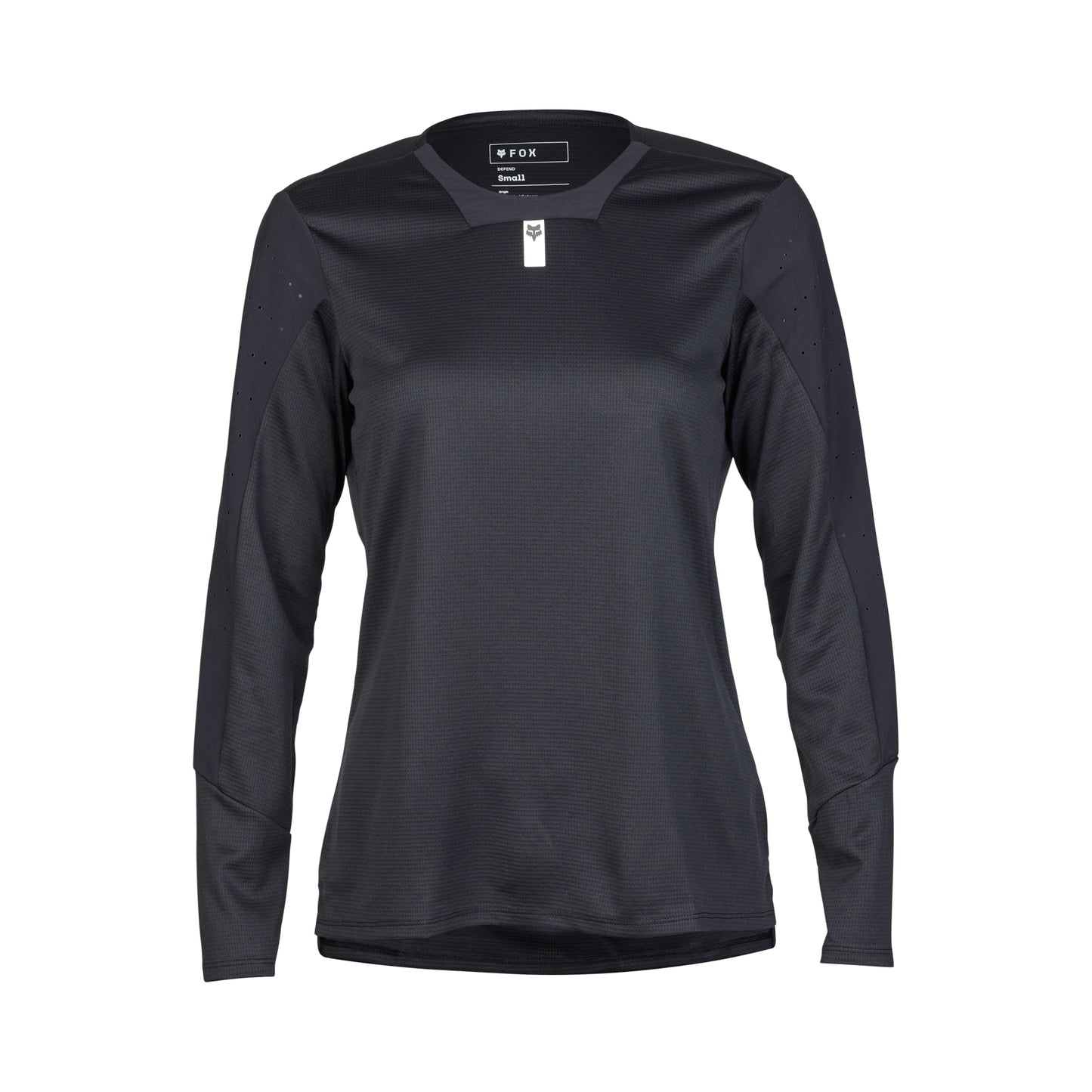 Fox Defend Women's Long Sleeve Jersey - Women's XL - Black - Image 1