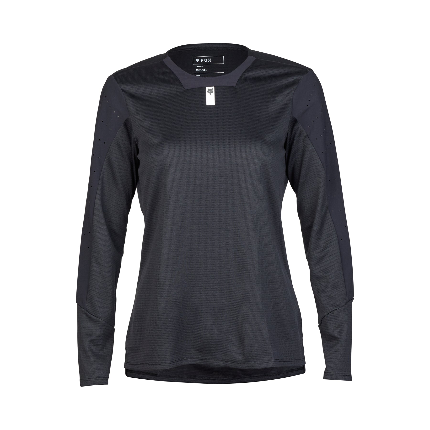 Fox Defend Women's Long Sleeve Jersey - Women's XL - Black - Image 1