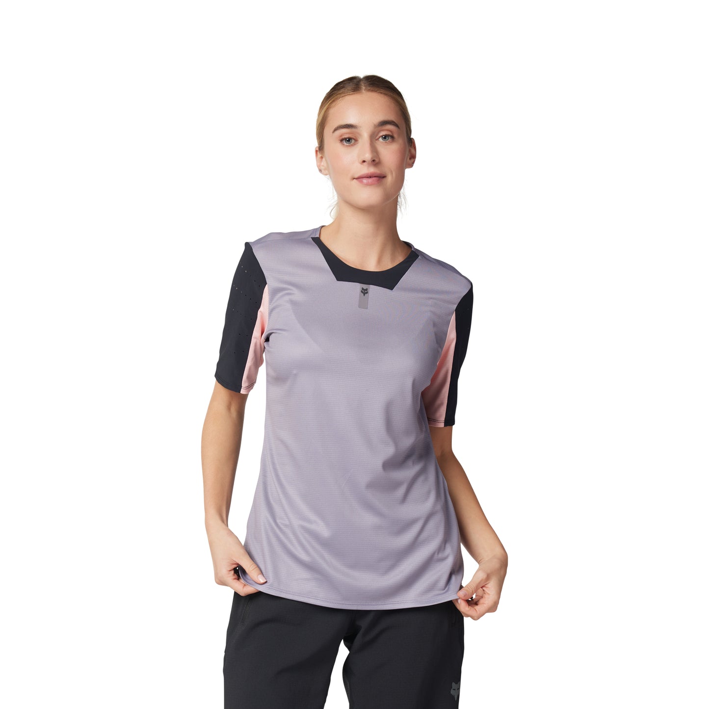 Fox Defend Women's Short Sleeve Jersey - Women's L - STN - Image 3