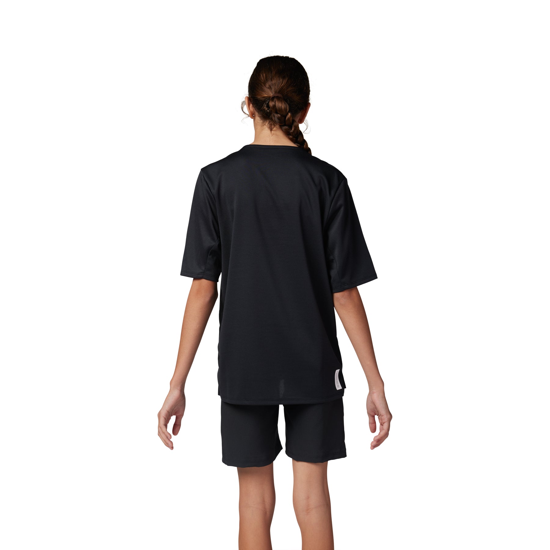 Fox Defend Youth Short Sleeve Jersey - Youth S - Black - Image 2