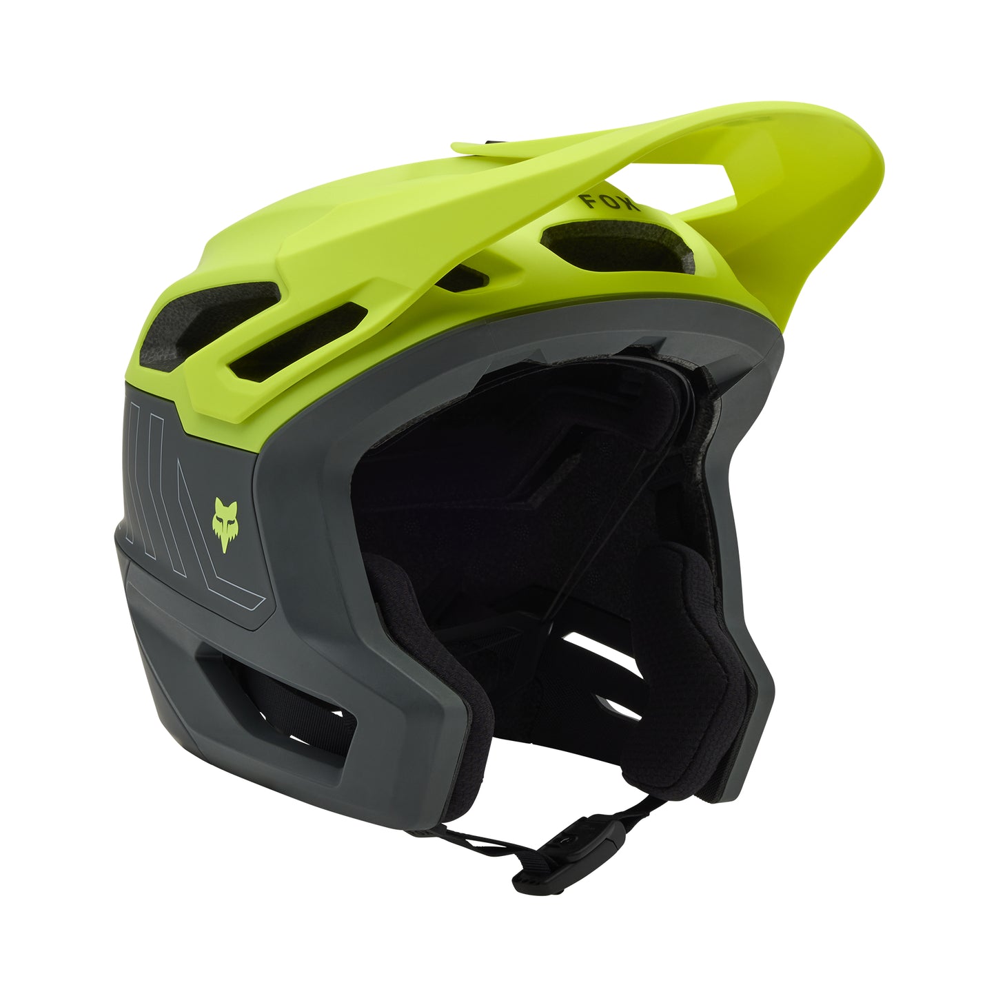 Fox Dropframe Pro Helmet - L - Runn Flo Yellow - Image 2