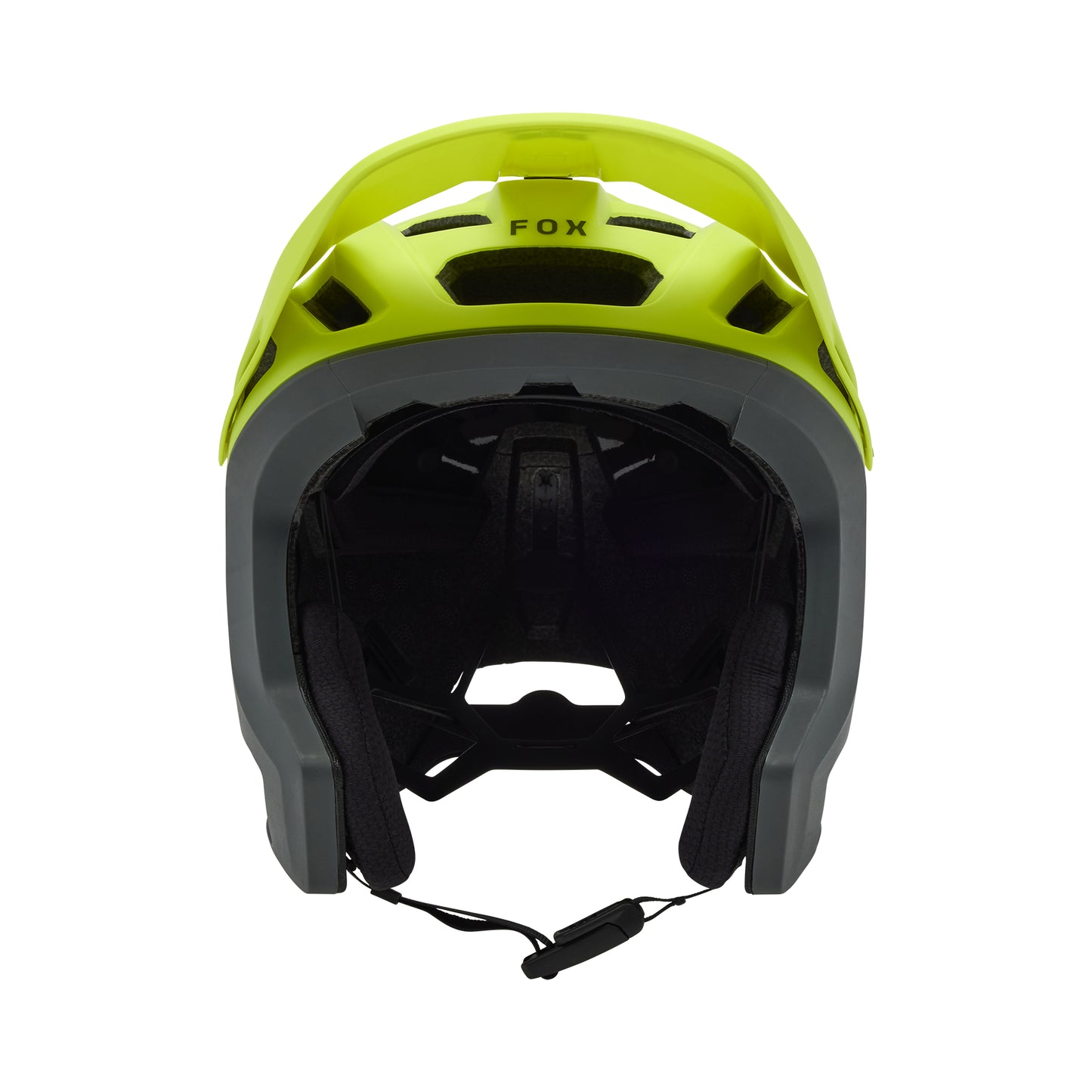 Fox Dropframe Pro Helmet - M - Runn Flo Yellow - Image 3