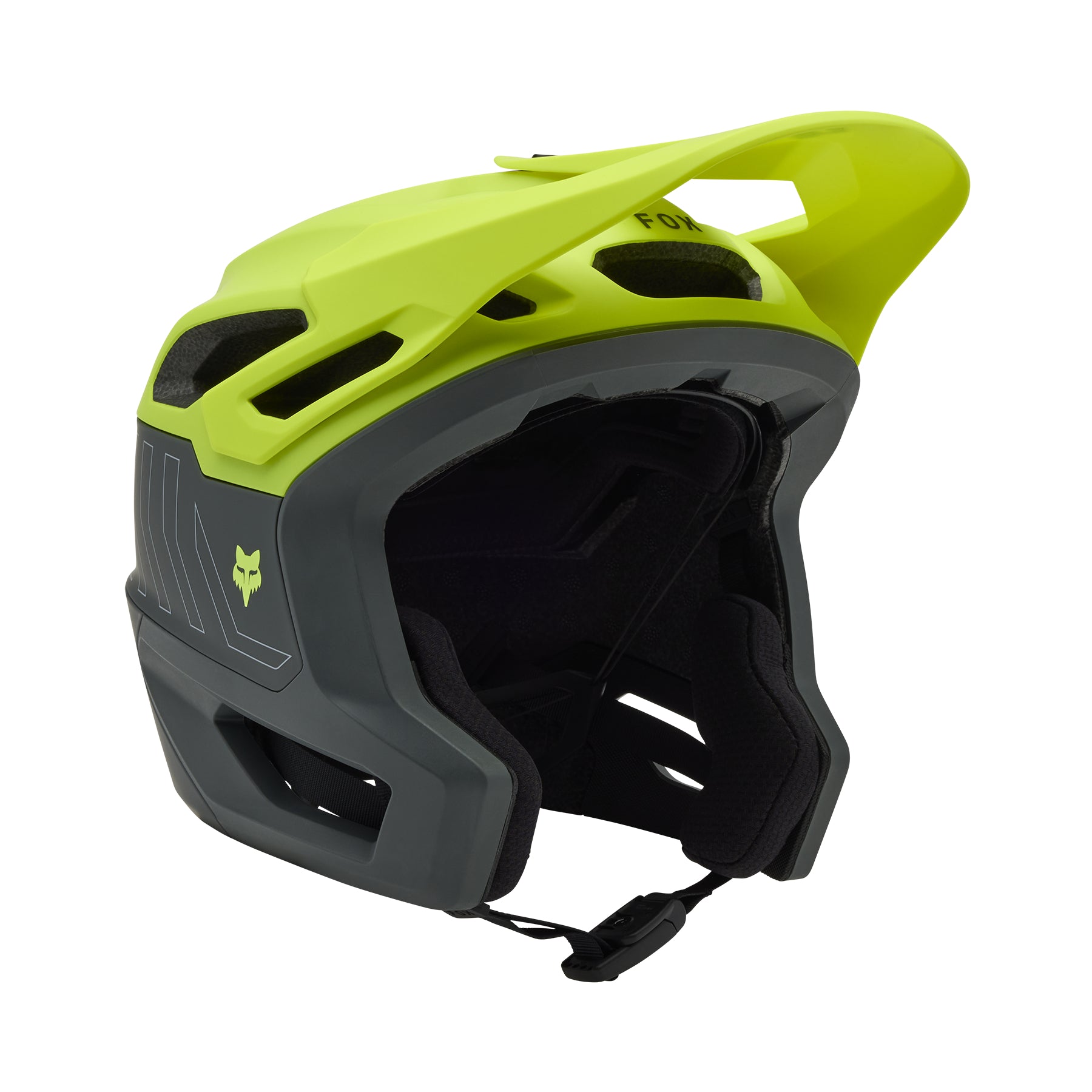 Fox Dropframe Pro Helmet - S - Runn Flo Yellow - Image 2