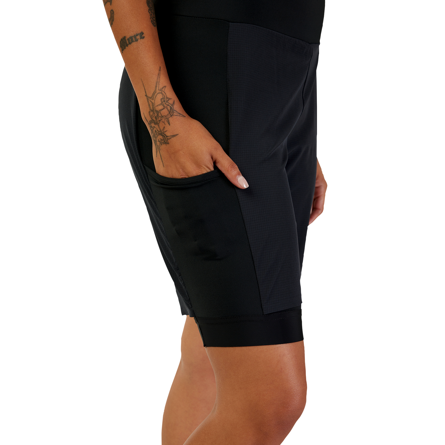 Fox Flexair Ascent Cargo Women's Bib Shorts - Women's L - Black - Image 3