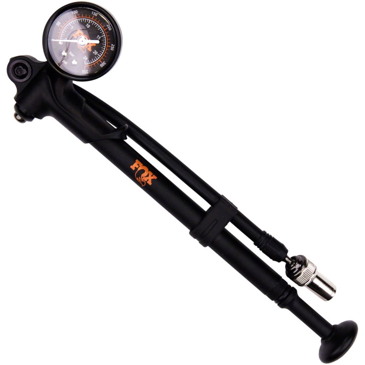 Fox HP Analogue Pump 350 PSI - Swivel Head - Black - Image 1