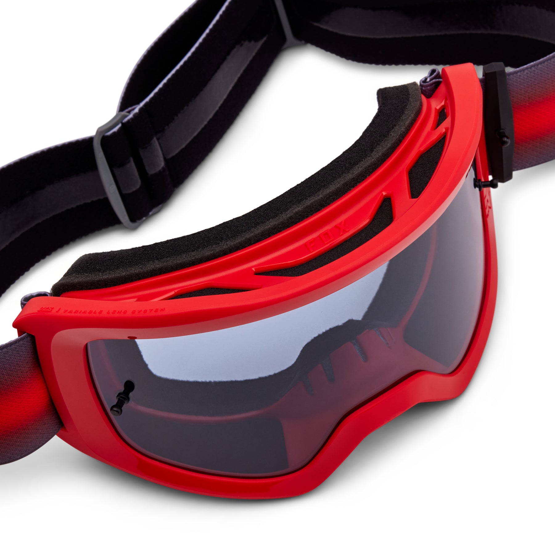 Fox Main Interfere Goggles - One Size Fits Most - Flo Red - Smoke Grey Lens - Image 3