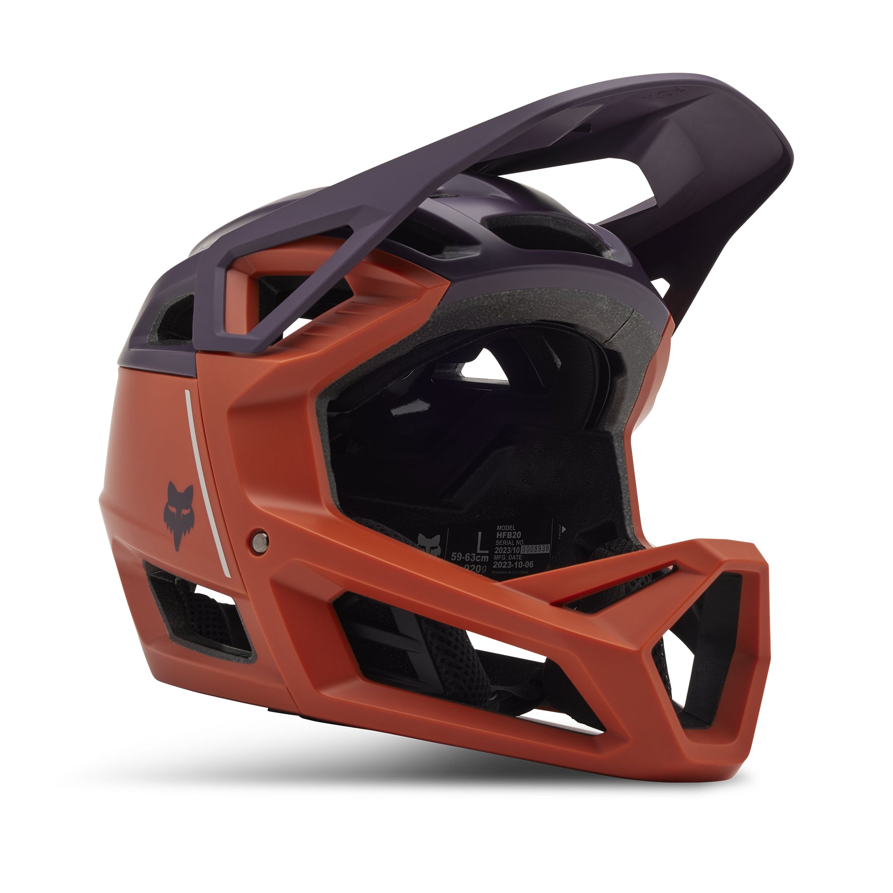Fox Proframe Helmet - L - Clyzo Atomic Orange - Image 2