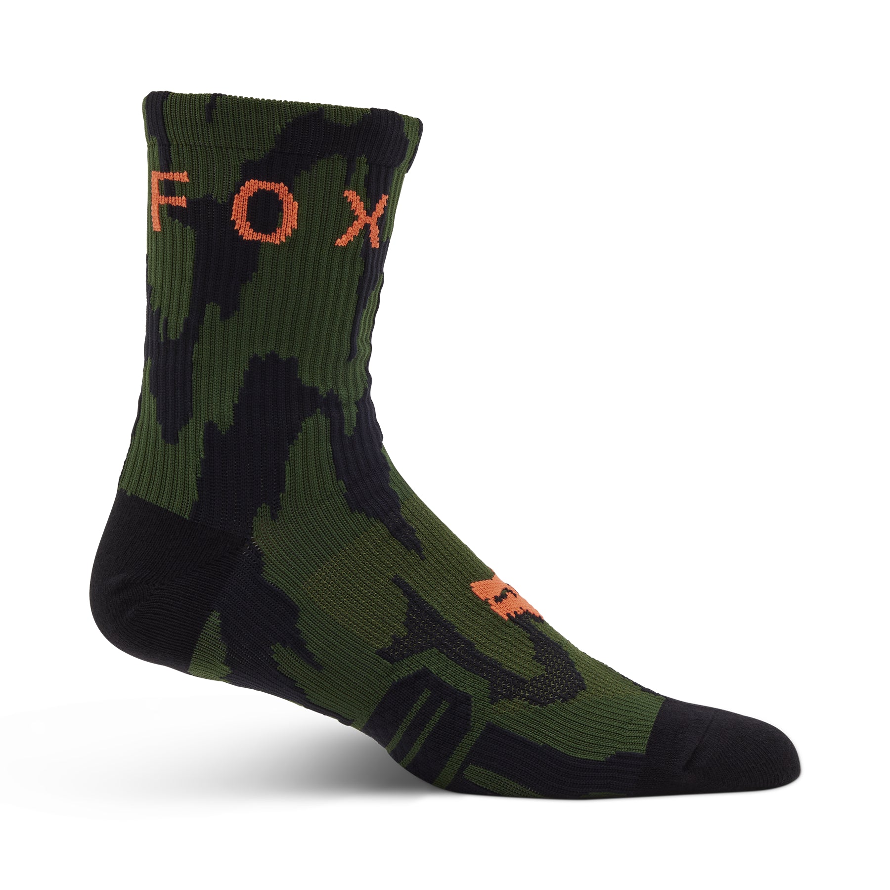 Fox Ranger 6 Inch Swarmer Socks - XS-S - Dark Sage - Image 1